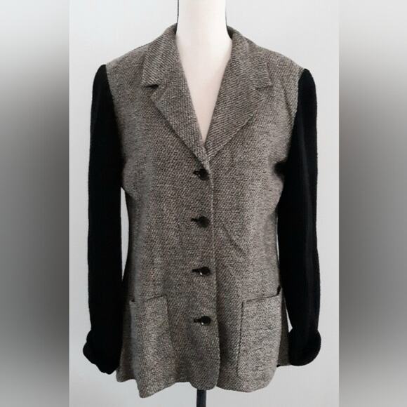 Jones New York Merino Wool Sweater Blazer - Picture 1 of 5